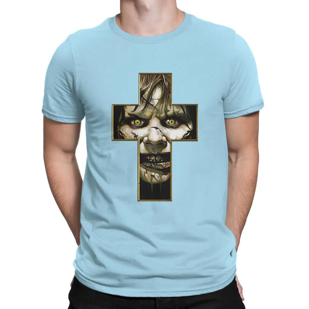 Cool Funny T-Shirt Men Round Collar 100% Cotton T Shirts T-The Exorcist Short Sleeve Tees Original Clothes