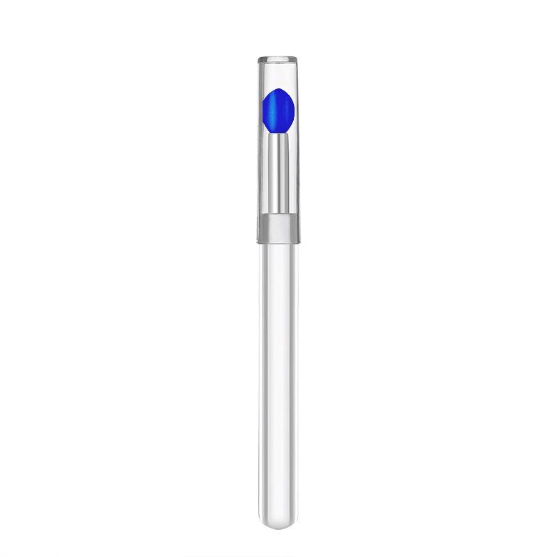 Dustproof Portable Silicone Makeup Brush Set - Includes Lip Brush, Eyeliner Brush, and Lipstick Brush for Travel.