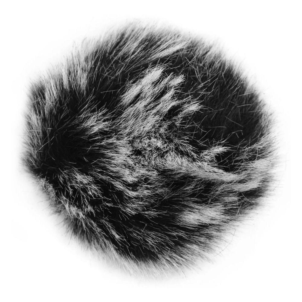 1Pcs Fit 0.5-1.5cm Mic Furry Fur Microphones Cover  For SONY RODE BOYA Lapel Lavalier Microphones