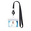 Black Lanyard Work Card Holder Retractable Keychain Key Holder  Nurse Accessories