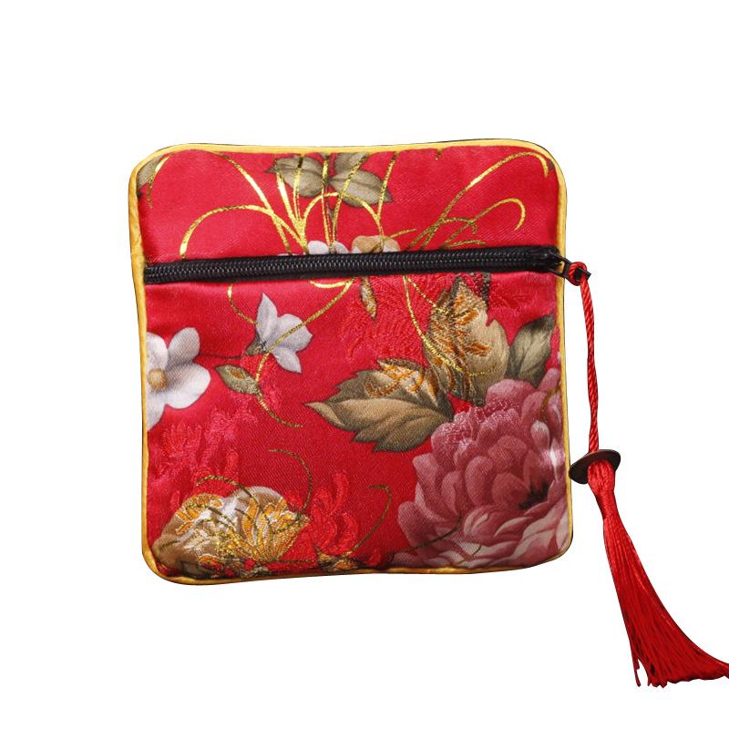 Chinese Osmanthus Embroidered Silk Brocade Sachet - Ethnic Style
