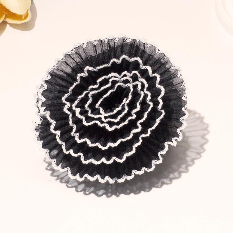 

Lystrfac Fashion Fabric Lace Fold Flower Hair Claw For Women Girls Hairpin Simple Clip Ladies Hairgrips Female Hair Accessories