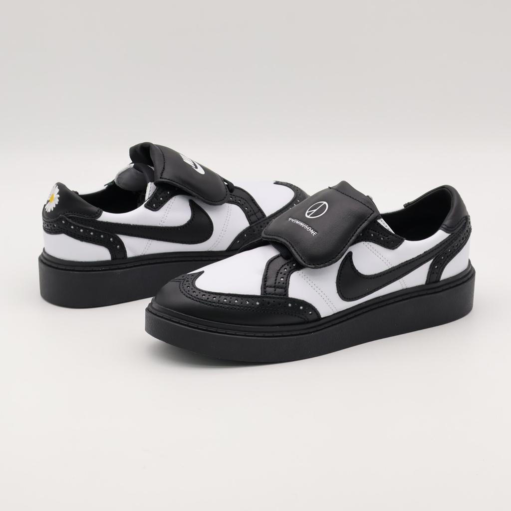 DH2482-101 PEACEMINUSONE A Nike Kwondo 1 G-Dragon Panda Wingtip Leather Dress
