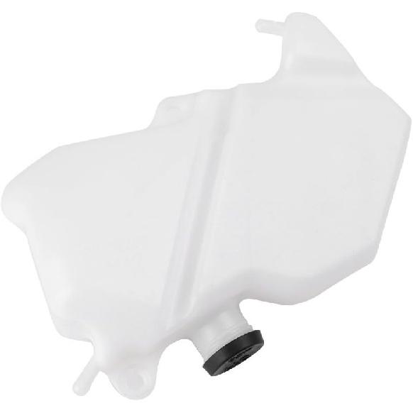 Mallofusa Motorcycle Radiator Water Coolant Reservoir Overflow Tank Replacement Compatible for Ninja ZX-6R 2009 2010 2011 2012 White