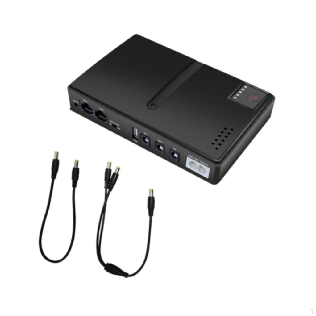 Záložní napájení baterií Mini UPS pro router, nepřerušitelné napájení