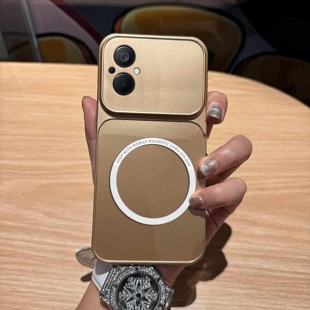 Metallic Finish Magnetic TPU Phone Case for OPPO Reno8 Z 5G,Reno7 Z 5G Shockproof Matte Soft Cover