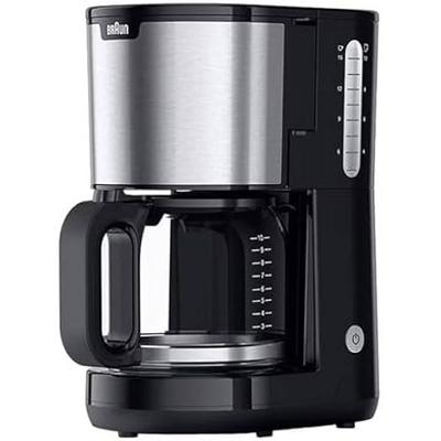 Coffee Maker - BRAUN - KF 1500 BK PurShine - 10 Cups - Drip-stop - Heat-resistant Glass
