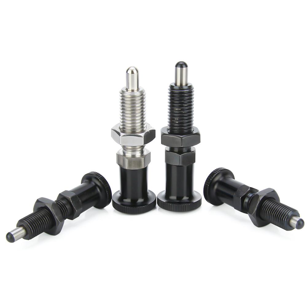 M8 M10 M12 M16 Fine Thread Long Index Bolts, Indexing Plungers,Locking Pin ,Locking Spring Screw,Aluminum Knob Plunger