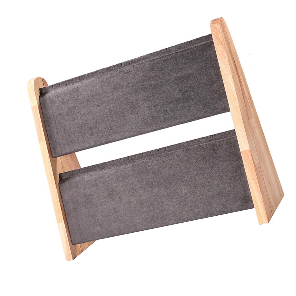 Practical Elegant Necklace and Bracelet Display Stand Natural Sturdy Wood Craft Supplies Show Fixtures Household