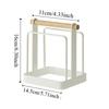 Durable Multilayer Cutting Board Rack Stable Metal Cutting Board Rack Shelf Space Saving Chopping Board Holder Kitchen Supplies