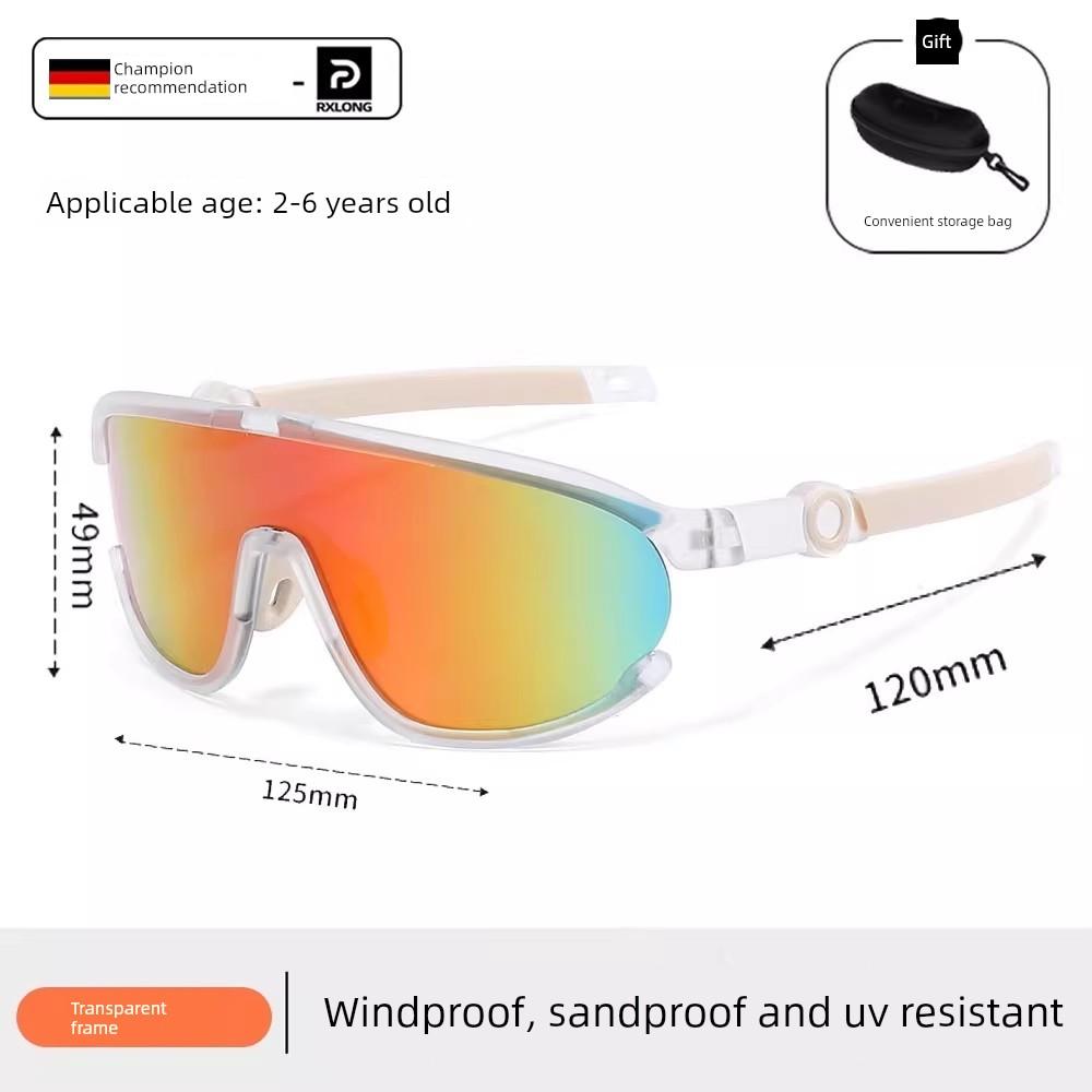 Children's Sunglasses, Sunglasses, Goggles, Outdoor Sports Windproof and Uv-Resistant Cycling Glasses for Boys and Girls, Mountaineering Glasses