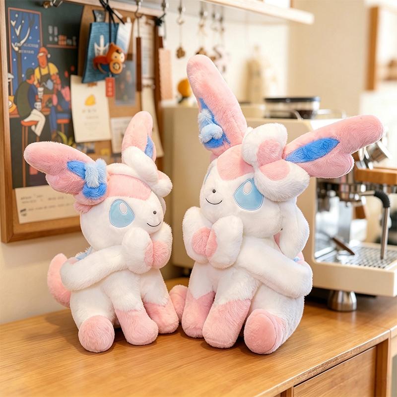 Sylveon okemon Plush Toys Stuffed Doll Huggable Soft Fluffy Stuffed Anime Doll Flareon Umbreon Vaporeon Espeon Plushie Pillow