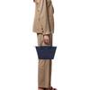 Longchamp Le Pliage Serie einfarbig kurzer Griff Reißverschluss Druckknopf Segeltuch Patchwork Knödeltasche Handtasche kleine Größe Damen marineblau 1621919P68
