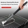 Griglia per barbecue Spazzola per barbecue Strumento pulito Accessori per griglia Setole in acciaio inossidabile Spazzole per pulizia antiaderenti Accessori per barbecue