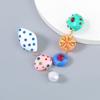 Cute Exaggerated Irregular Geometry Candy Colorful Resin Acrylic Imitation Pearl Dangle Earrings for Women Summer Jewelry Gifts