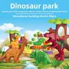 40pcs Paradise Dinosaur Themed Assembly Building Blocks Set Children Puzzle Toys
