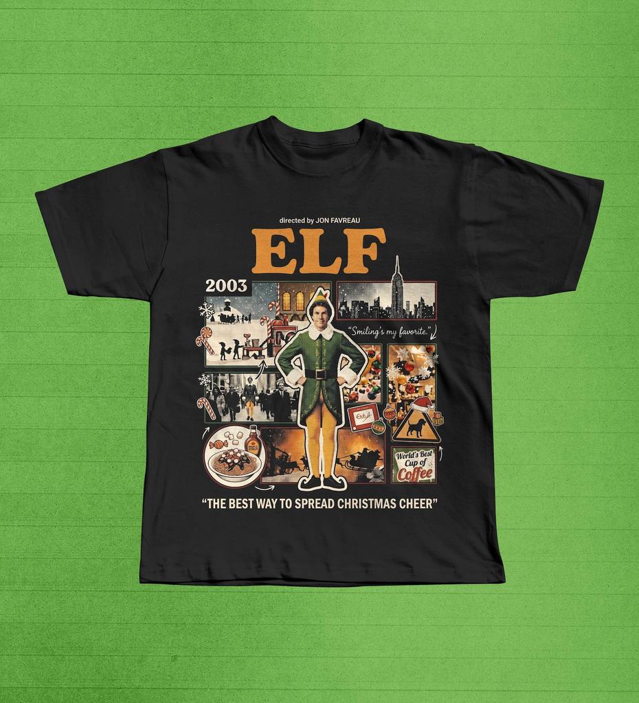 Elf Movie Shirt, Vintage Christmas Film Tee, Buddy the Elf Holiday Gift