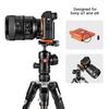 Manfrotto Befree Advanced Aluminum Tripod Kit with Quick Release Plate for Sony and Tripod, 4-Section, Lever-Lock Type, L-Type 7 9 (MKBFRLA-BH)
