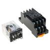 12V 10Amp Intermediate Relays with 8 Pin Socketed Base Coils Power Relays for Industrial Control and Electronic Device