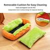 Hot Dog Pet Bed For Dachshund Cat Plush Removable Washable Pet Beds Soft Corduroy Non-Slip Bottom Pet Bed For Puppies Small Pets