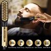Professional Hot Comb Hair Straightener Brush Men Beard Hair Straightening Brush Wet Dry Use Quick Hair Styler