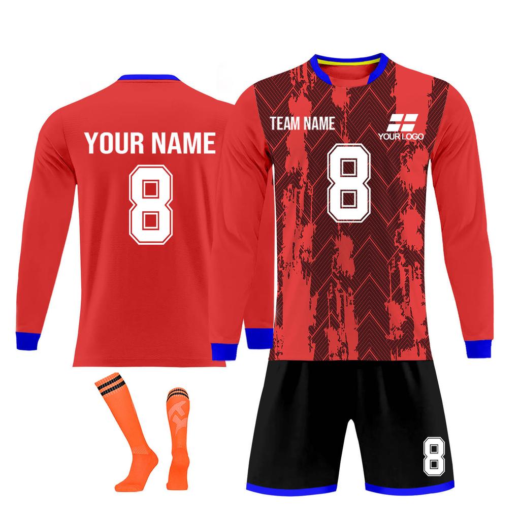 Kit de camisas personalizadas masculinas meninas com número de nome camisas de futebol personalizadas para meninos terno de treinamento