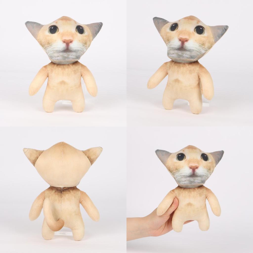 Cuter Cat Plush Dolls With Short Pile Fabric For Kids And Collectors