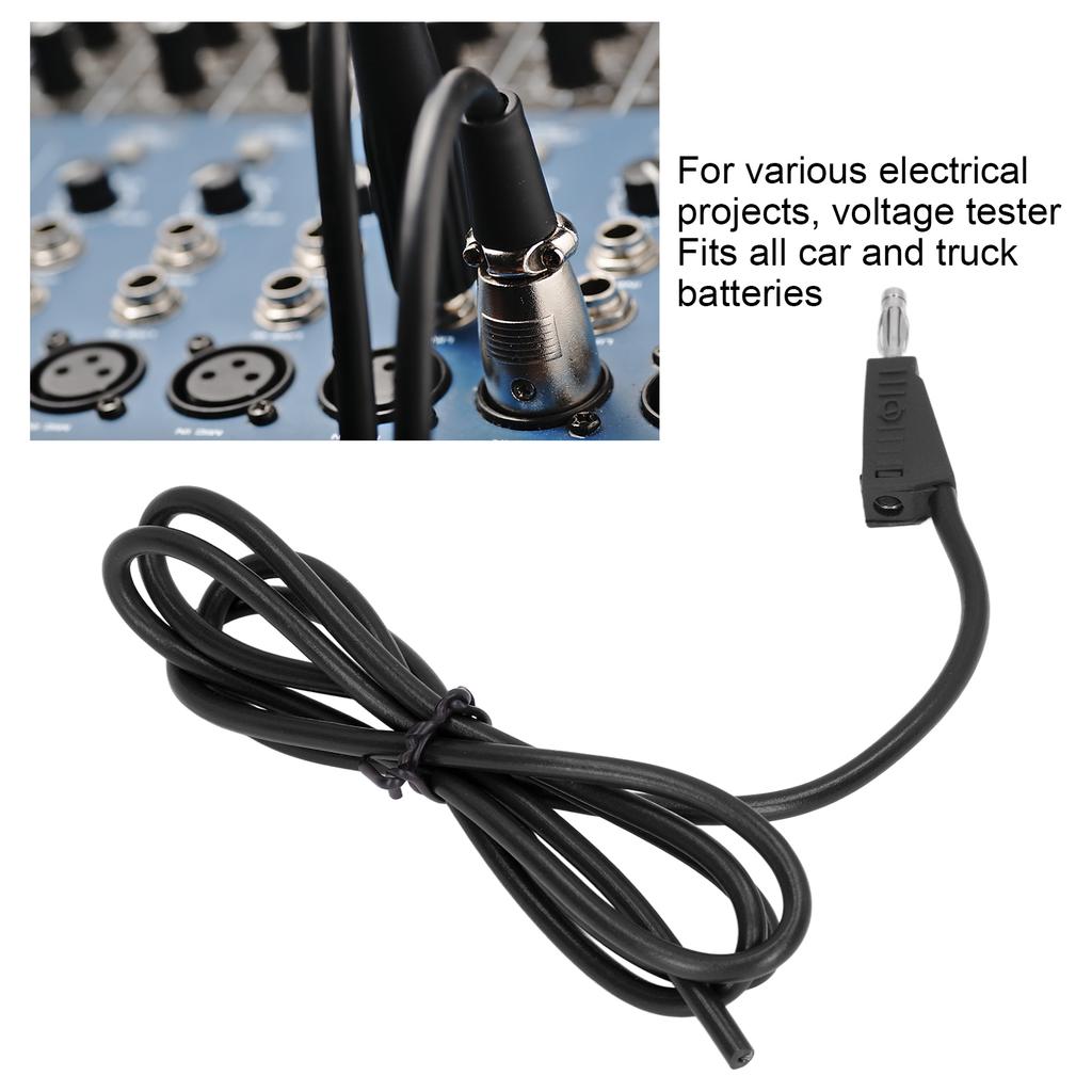 Banana Plug Test Brass PE Electrical Test Cable Wire for Voltage Tester Truck Batteries 4mm