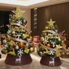 Set Albero di Natale Mini Dorato per Tavolino, Decorazioni Natalizie Fai da Te con Luci, Ornamento Festivo per la Casa 45cm / 60cm