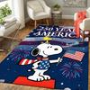 1pc Snoopy Celebrates American Bicentennial Carpet Rug for Bedroom Living Room Decor Sofa Home Game Area Rug Non-slip Floor Mat. DT71501100