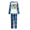 Christmas Matching Family Pajama Set, Neck Long Sleeve Top and Pants Loungewear