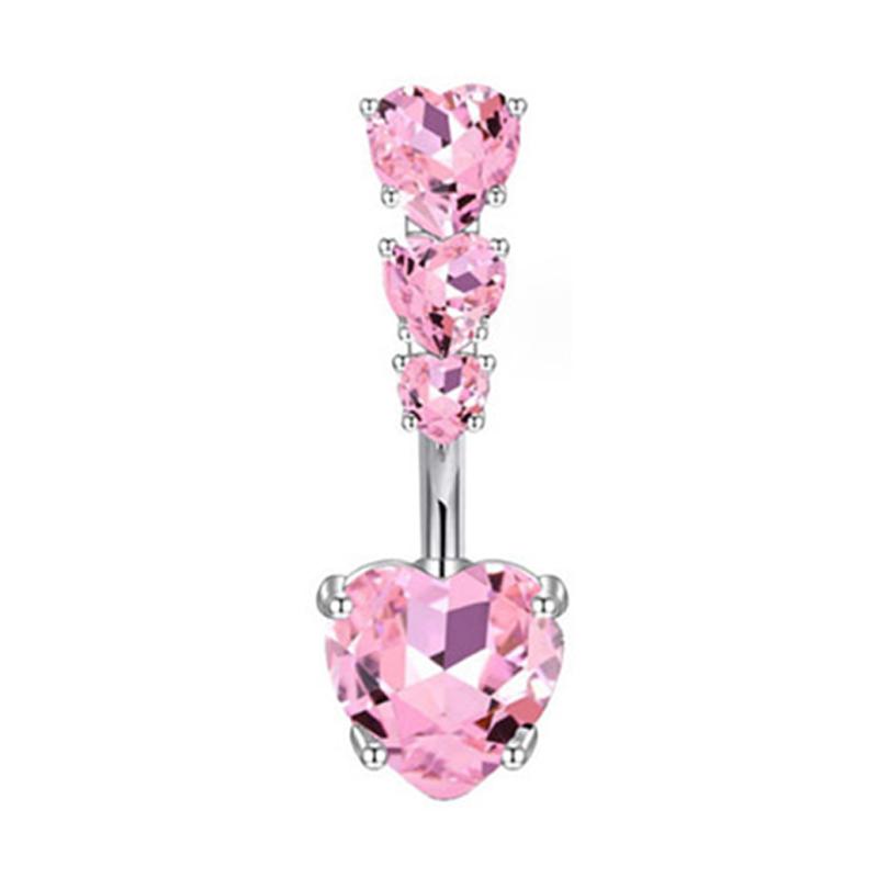 Colorful Butterfly Heart Belly Button Rings For Women Girls Sexy Navel Ring Drop Dangle Body Jewelry Beach Belly Navel Rings