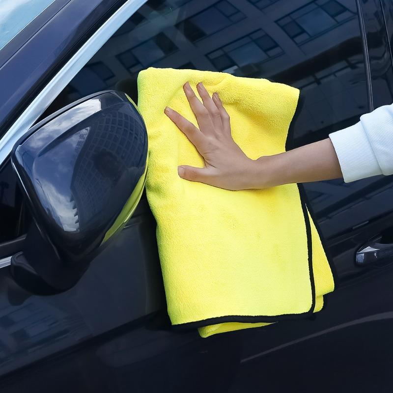 Super Large Size Double Sided Coral Velvet Car Washing Towel Microfibre Soft Cleaning Cloth Auto Clean Maintenance Beauty Tools