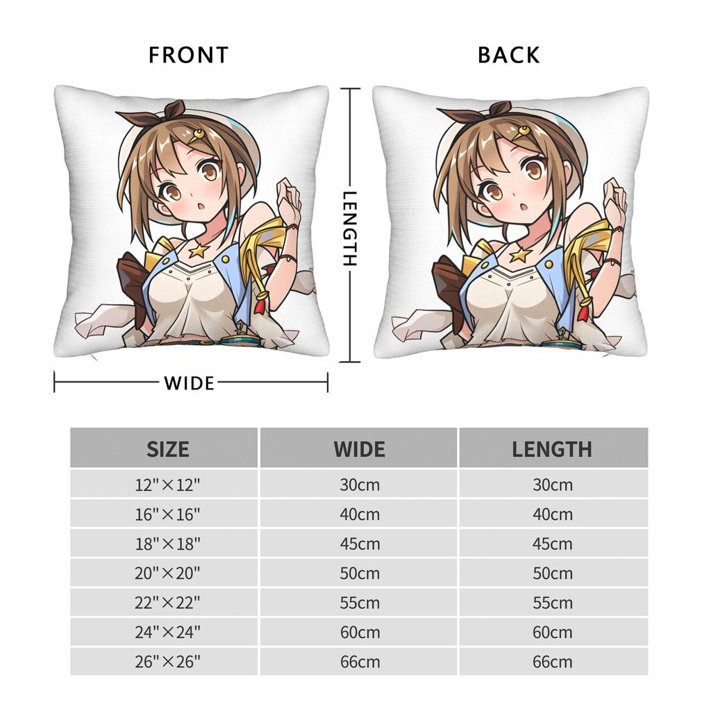 Game Atelier Ryza Pillow Cover Cute Funny Pillow Case For Office Car Home Decor Soft Pillowcases Gift Idea