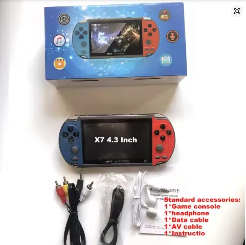 X7 Plus Handheld Game Console 5.1 Inch,Preload 10000 Games Portable Video Games HDMI Output &Double Player Classic Arcade Retro