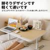 Vinnatsu Bed Desk Folding Table Low Table Office Desk Lap Desk Folding Lap Desk Arm Protection PC Computer Table Height Adjustable Angle Lightweight