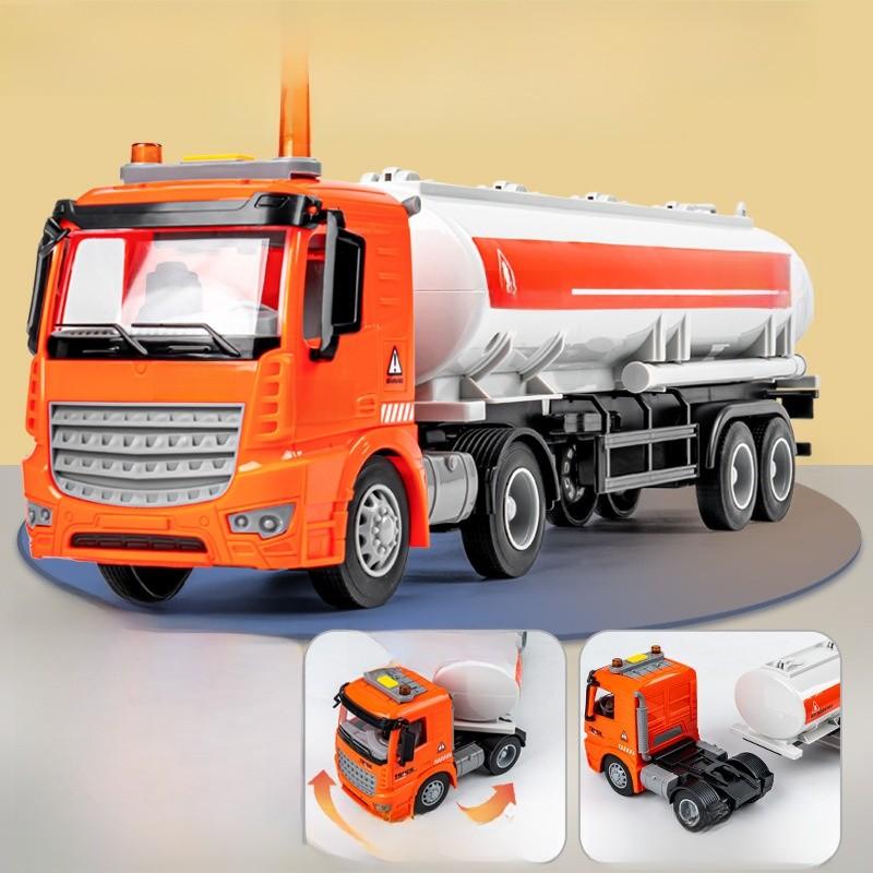 Childrens Construction Vehicle Pull Back Excavator With Light Sound And Detachable Cab For Boys Playtime