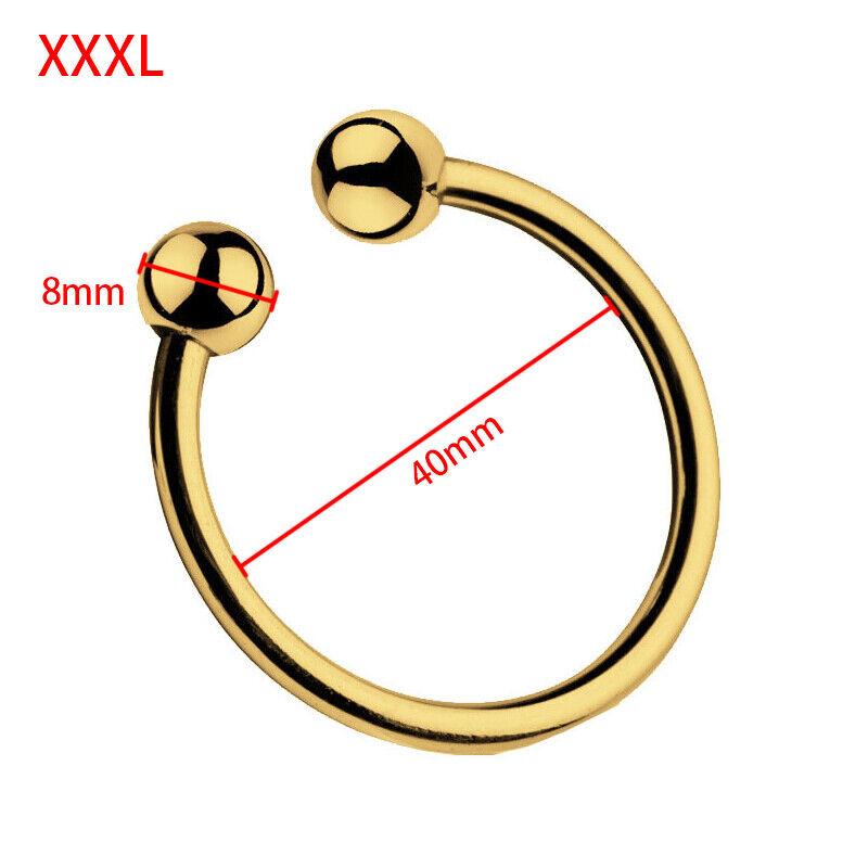 2 Perlen zum Öffnen von Penisringen aus Metall, Bondage-Cockring hinter der Eichel, Bondage-Schwanz, Verzögerung der Ejakulation, erotisches Sexspielzeug für Männer, Shop