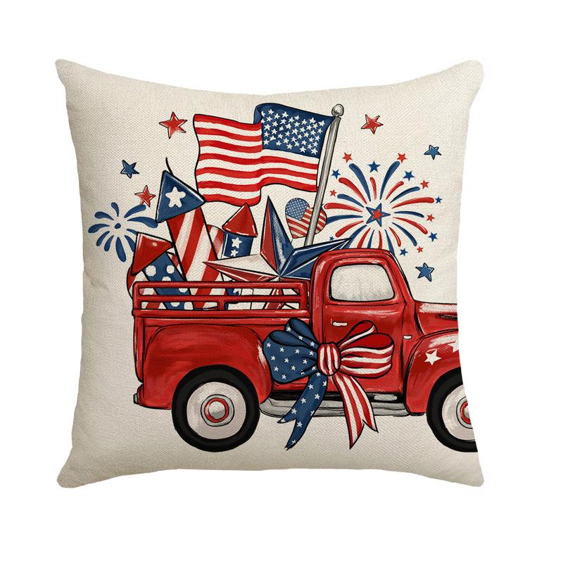 New Independence Day Holiday Atmosphere Pillowcase Sofa Bedroom Linen Home Bedside Decoration Pillowcase