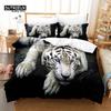 Tiger Digital Printing Bedding Set, Duvet Cover, 3D Bedding, Linen, Queen Size, Fashion Design