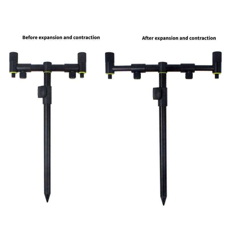 Fishing Poles Holder Extending Stick Fishing Alarm Holder Beach Rod Stand Telescopic Fishing Bites Alarm Bar Holder