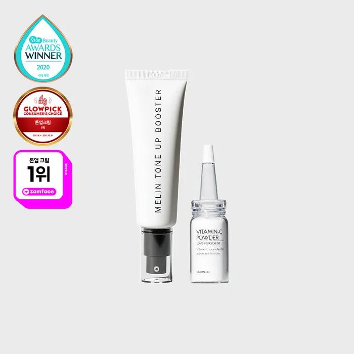 [Whitening/Wrinkle Improvement Functional] Tone-Up Booster 50ml + Vitamin C Powder 12g
