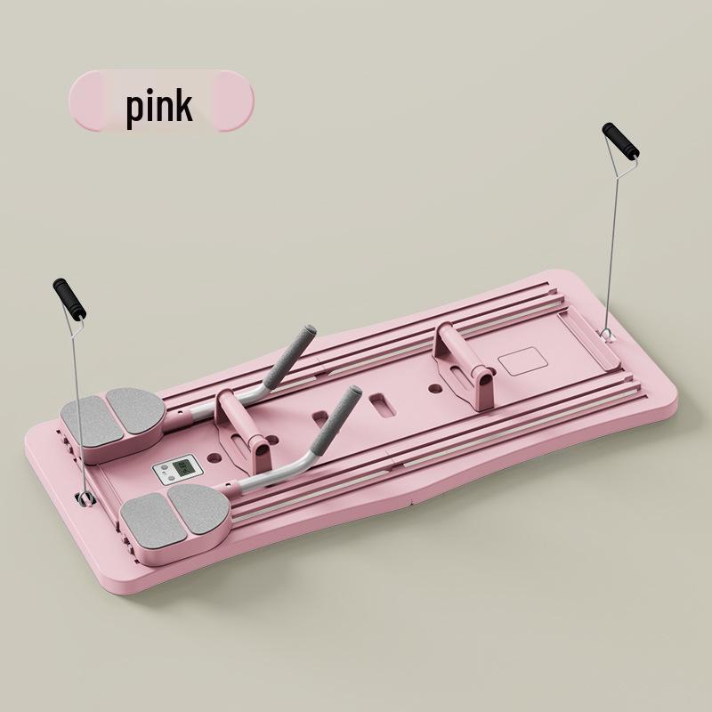 Multi-Functional Folding Fitness & Pilates Board: Abdominal, Chest, and Muscle Training Wheel