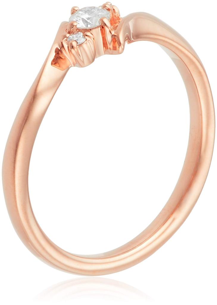 Diamond 18K Pink Gold Japanese Size 111031143107 4℃ (PG) Ring, 12,