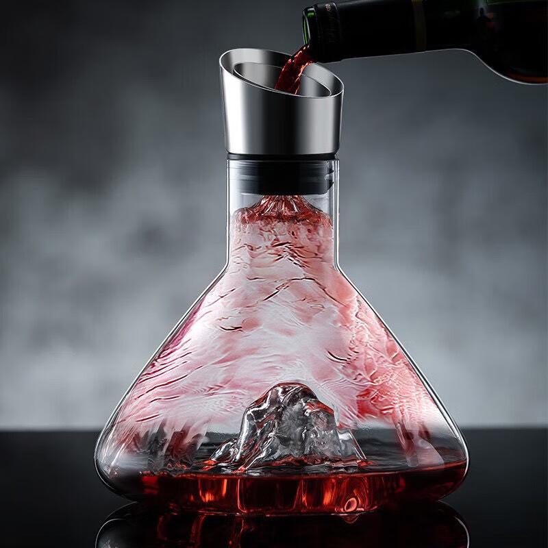 Shangqi Golden Mountain Glass Wine Decanter