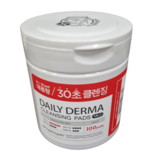 NIGHTINGALE Daily Derma Mild Cleansing Pads – Gentle One-Step Cleanser, 100 Pads (365ml) Cleansing Pads 1