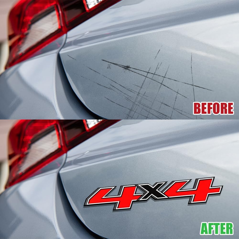 2PCS 4x4 Decals for Trucks, Car Stickers, Premium Series 4x4 Bedside Off Road Replacement Decals, Auto Exterior Decoration Accessories for 2014-2018