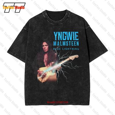 Yngwie MalmsteenFulmine Tour USA 2019 Maglietta Oversize Vintage L9iu