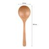 2 Stück Holz-Löffel-Set Große Ramen-Nudelsuppen-Löffel Langer Holz-Küchen-Kochlöffel Servierlöffel Holzbesteck Geschirr