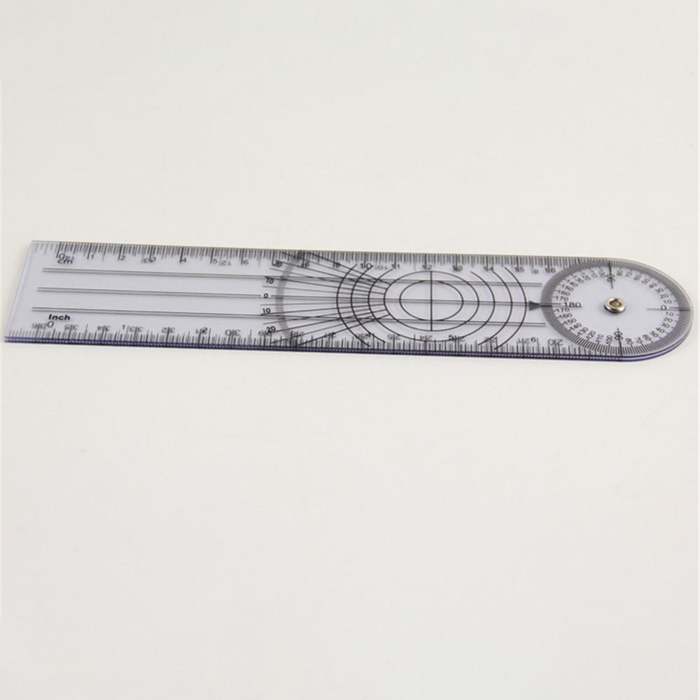 Gemeinsamer Lineal Langlebig Transparent Glatt Sanft Gliedmaßenwinkelmessung Gliedmaßenwinkel-Lineal Langlebig Einfach zu bedienen Hohe Qualität Lineal
